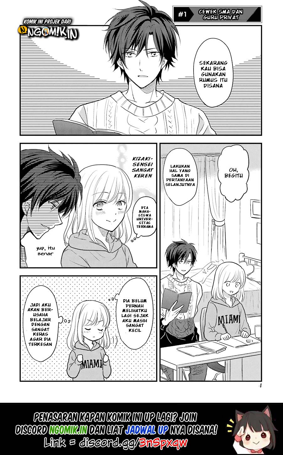 A High School Girl and a Private Teacher Chapter 01 Gambar 2